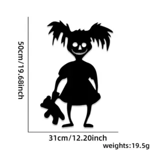 Halloween Decorations Skull Hand Pumpkin Door Sticker Felt Cloth