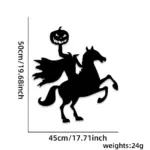 Halloween Decorations Skull Hand Pumpkin Door Sticker Felt Cloth tag1