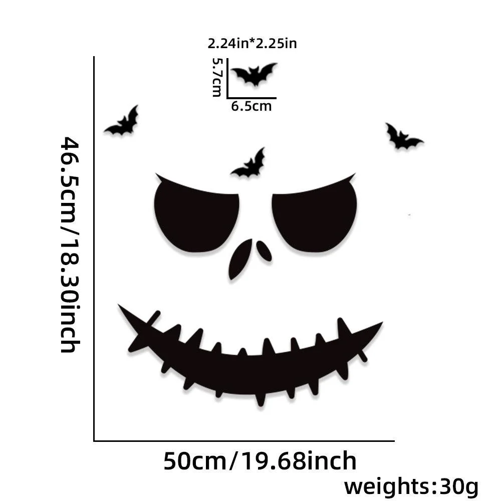 Halloween Decorations Skull Hand Pumpkin Door Sticker Felt Cloth -  - #tag1#