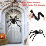 Halloween Decorations Spider 49 with 126 Tarantula Mega Spider Web tag1