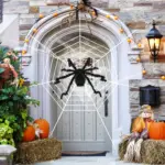 Halloween Decorations Spider 49 with 126 Tarantula Mega Spider Web tag1