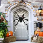 Halloween Decorations Spider Outdoor Stretch Cobweb tag1