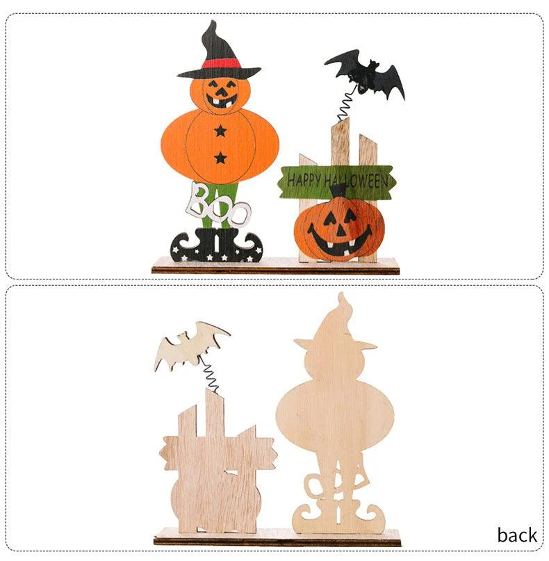 Halloween Decorations Wooden Desktop Ornaments Spring -  - #tag1#