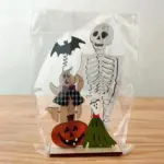 Halloween Decorations Wooden Desktop Ornaments Spring tag1