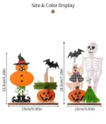 Halloween Decorations Wooden Desktop Ornaments Spring tag1