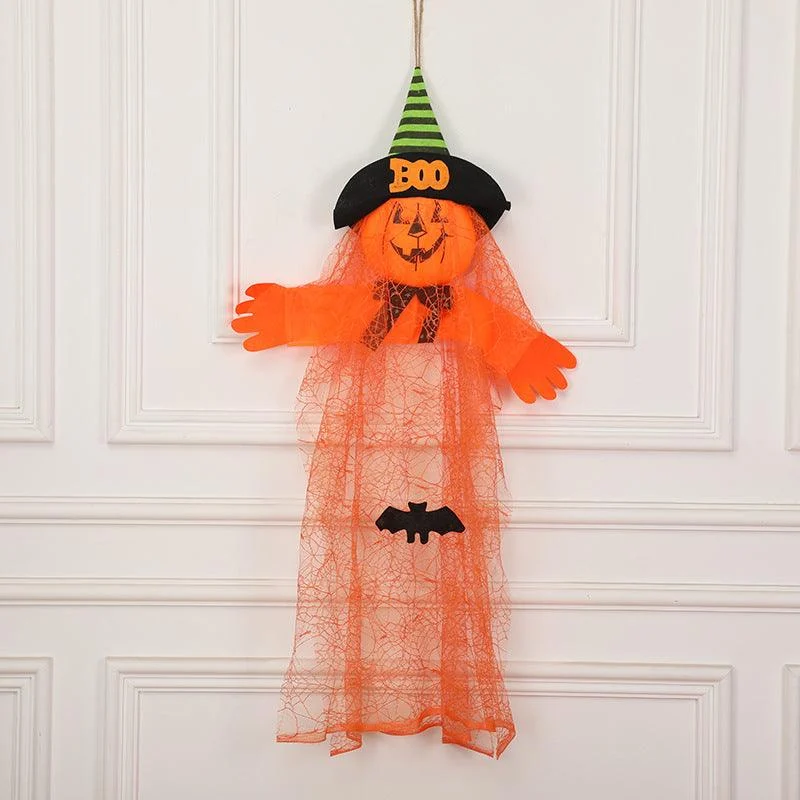 Halloween Decorations Yarn Foam Pumpkin Ghost Pendant -  - #tag1#