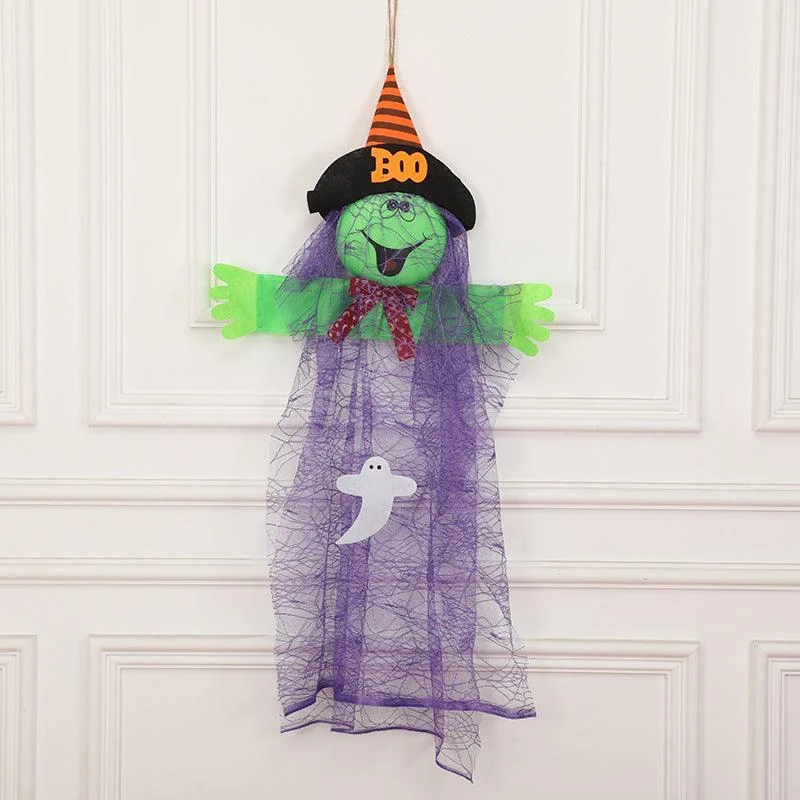 Halloween Decorations Yarn Foam Pumpkin Ghost Pendant -  - #tag1#