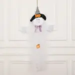 Halloween Decorations Yarn Foam Pumpkin Ghost Pendant tag1