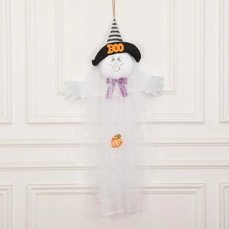 Halloween Decorations Yarn Foam Pumpkin Ghost Pendant -  - #tag1#
