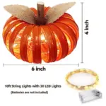 Halloween Decorative Jack o lantern Ornament tag1