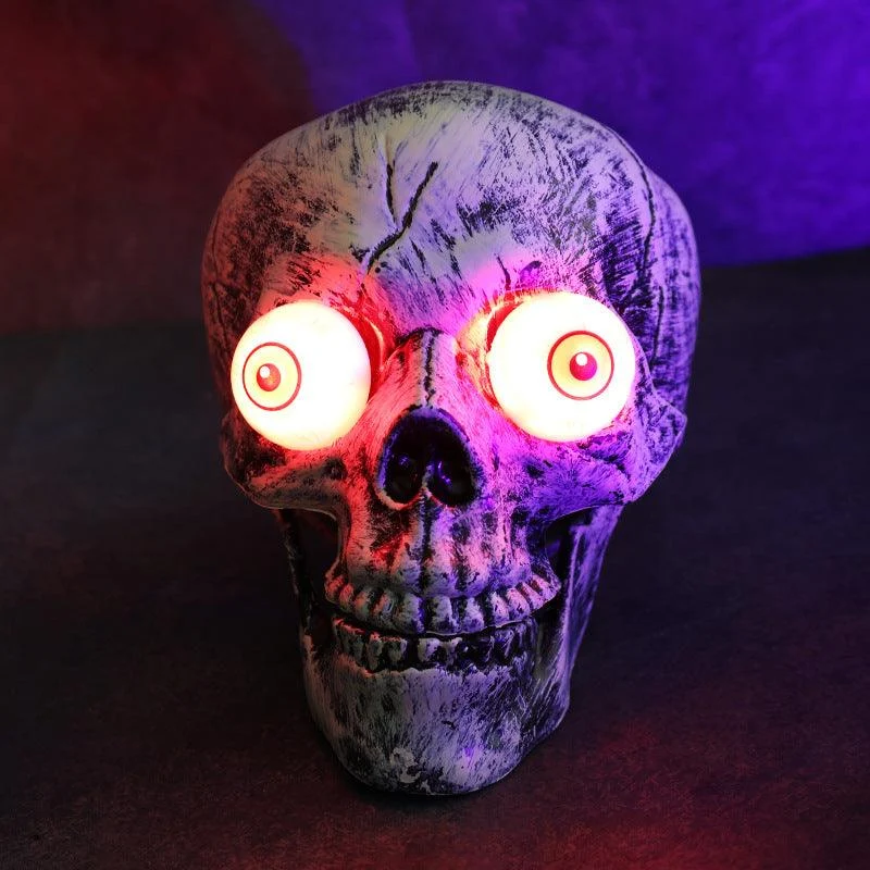 Halloween Decorative Skeleton Hand Halloween Garden Decoration Props LED Light-emitting Ghost Hand Skull Hand Plug Light -  - #tag1#