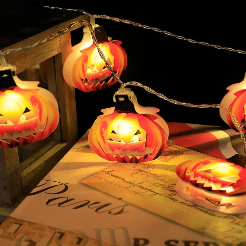 Halloween Decorative String Lights Pumpkin Bat Skull -  - #tag1#