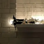 Halloween Door Corner Witch Spider Web Logo Decoration tag1