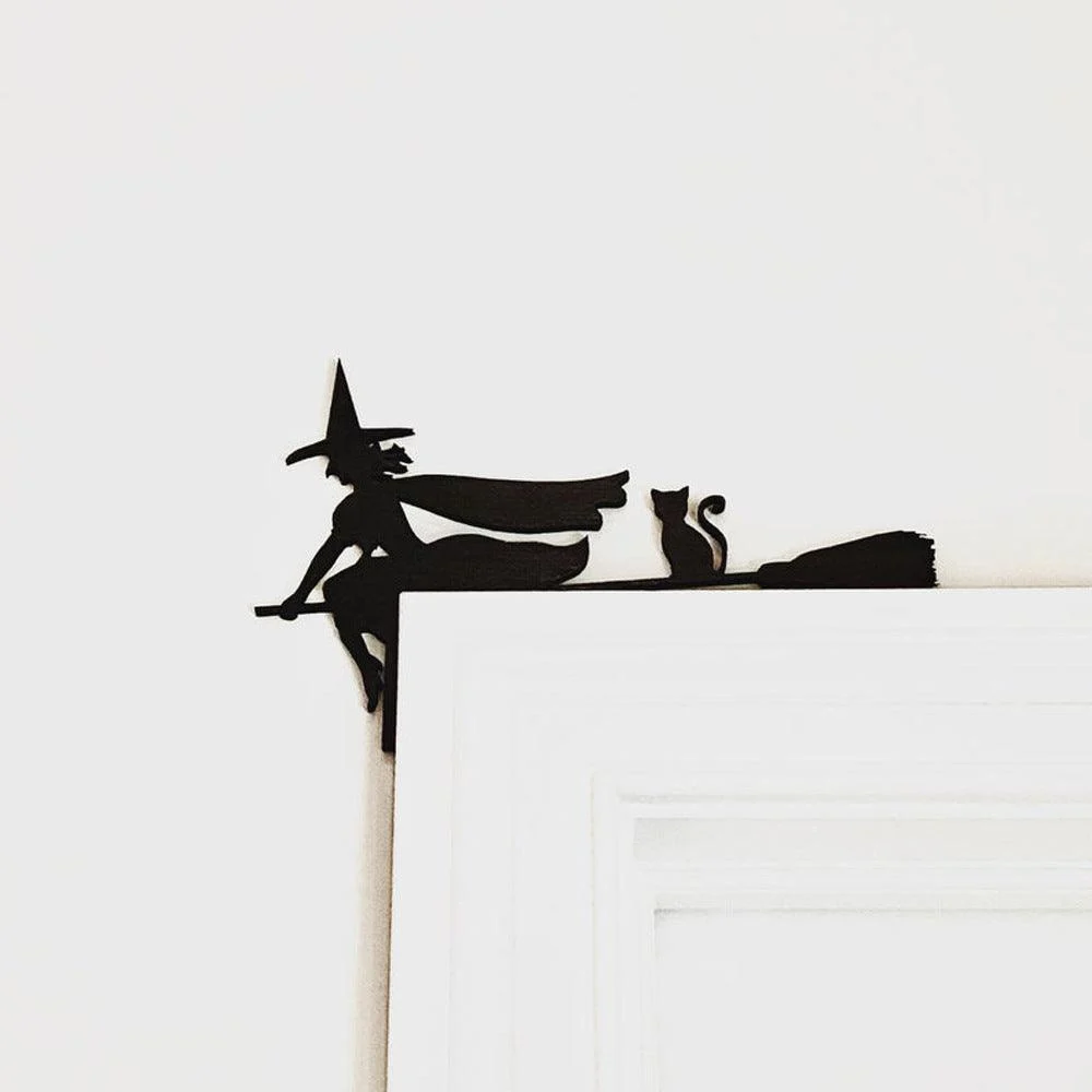 Halloween Door Corner Witch Spider Web Logo Decoration -  - #tag1#