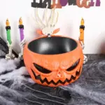Halloween Dress Up Electric Talking Pumpkin Candy Bowl tag1