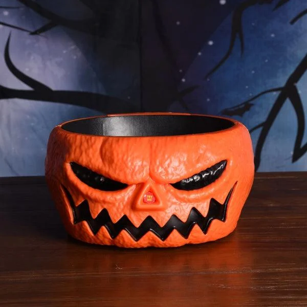 Halloween Dress Up Electric Talking Pumpkin Candy Bowl -  - #tag1#