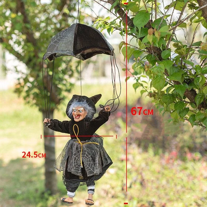 Halloween Electric Glowing Witch Door Hanging Toy -  - #tag1#