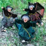 Halloween Electric Glowing Witch Door Hanging Toy tag1