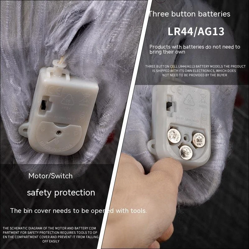 Halloween Event Decoration Luminescent Spider Cotton Head - - #tag1#