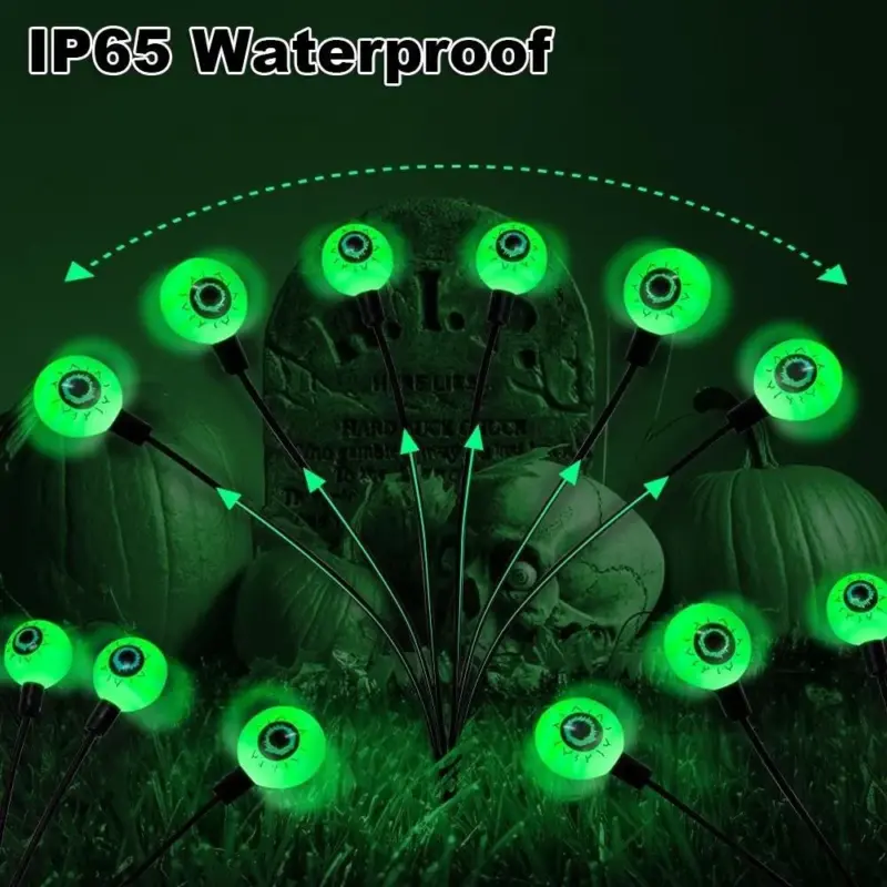 Halloween Eyeballs Terror Solar Lights IP65 Waterproof tag1