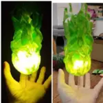 Halloween Floating Fireball Prop LED Glowing Fireball Ornament tag1