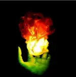 Halloween Floating Fireball Prop LED Glowing Fireball Ornament tag1