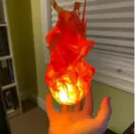 Halloween Floating Fireball Prop LED Glowing Fireball Ornament tag1