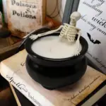 Halloween Fluorescent Skull Candle Gothic Craft Ornaments tag1