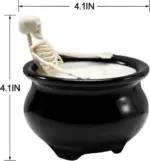 Halloween Fluorescent Skull Candle Gothic Craft Ornaments tag1