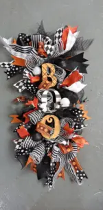Halloween Front Entrance Scary Pumpkin Alphabet Garland tag1