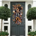 Halloween Front Entrance Scary Pumpkin Alphabet Garland tag1