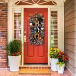 Halloween Front Entrance Scary Pumpkin Alphabet Garland tag1