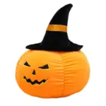 Halloween Funny Devil Pumpkin Pillow tag1