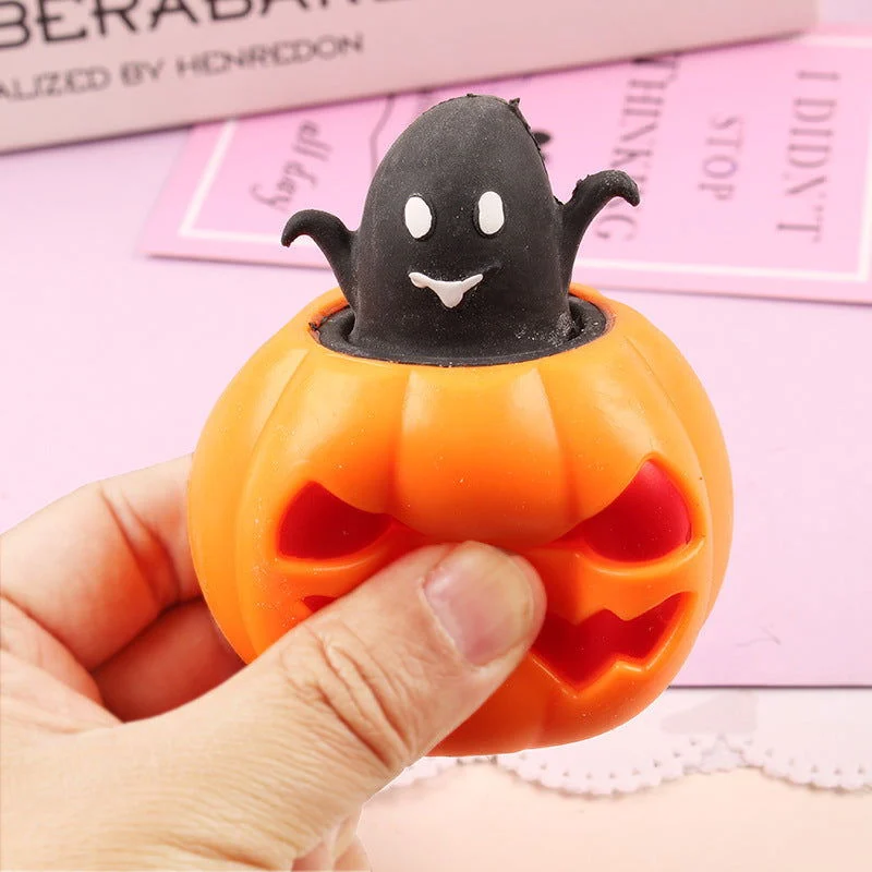 Halloween Funny Pumpkin Squeezing Toy Vent Decompression Toy -  - #tag1#