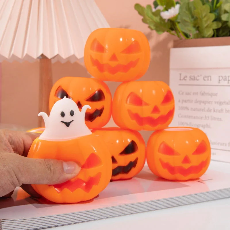 Halloween Funny Pumpkin Squeezing Toy Vent Decompression Toy -  - #tag1#