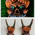 Halloween Funny Skull Wall Hangings tag1