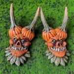 Halloween Funny Skull Wall Hangings tag1