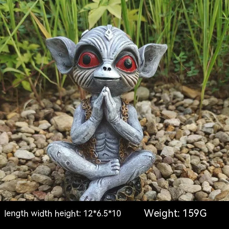 Halloween Garden Decoration Alien Statue Garden Garden Garden Decoration -  - #tag1#