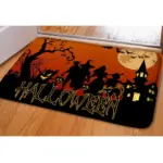 Halloween Ghost Bat Print Toilet Rug tag1