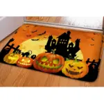 Halloween Ghost Bat Print Toilet Rug tag1