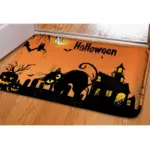 Halloween Ghost Bat Print Toilet Rug tag1