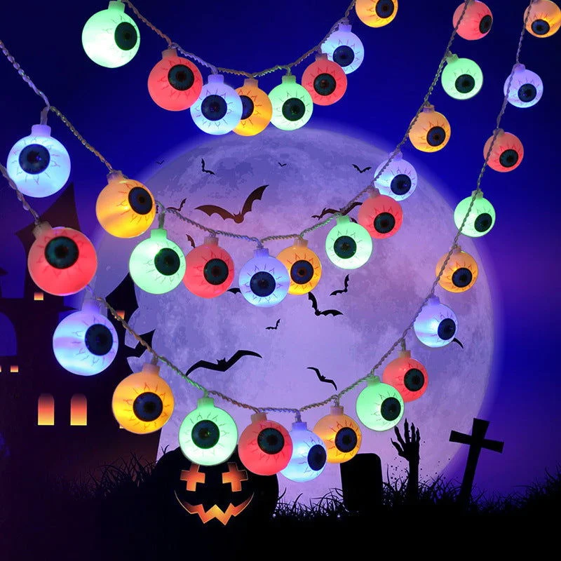 Halloween Ghost Eyeballs Led String Lamp -  - #tag1#