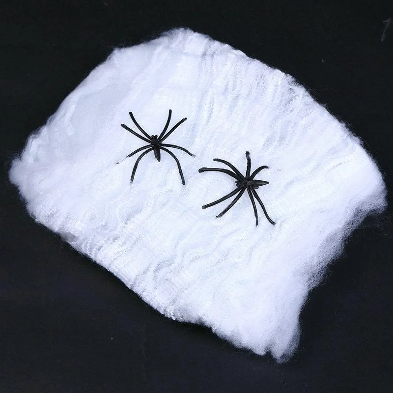 Halloween Ghost Festival Spider Cotton Haunted House Bar Scene Layout Decoration Supplies -  - #tag1#