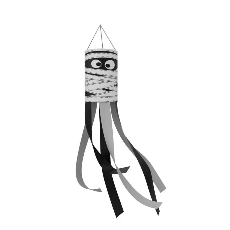 Halloween Ghost Wind chimney flag tag1