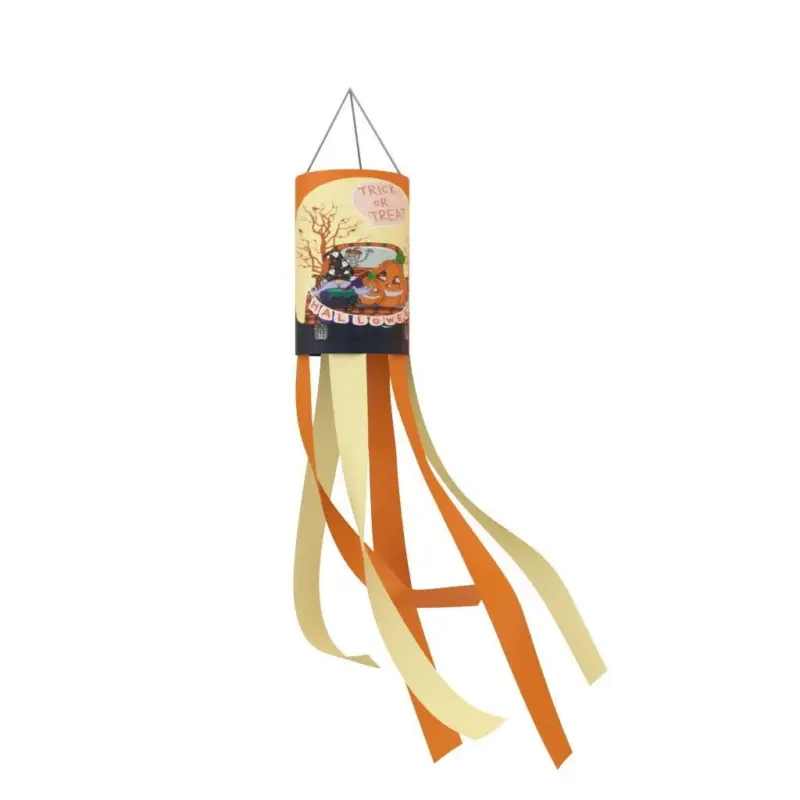 Halloween Ghost Wind chimney flag tag1