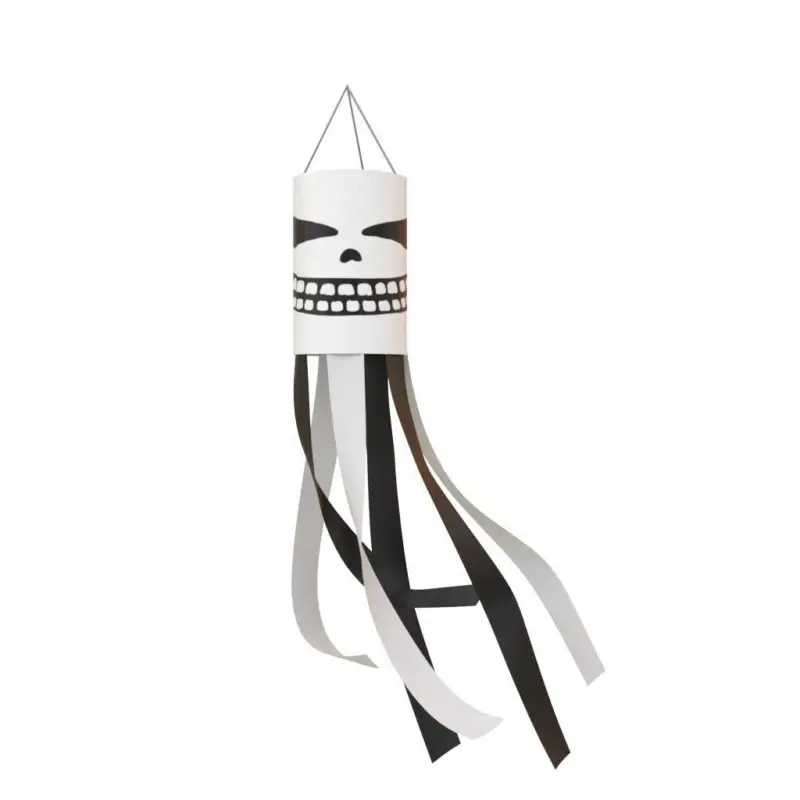 Halloween Ghost Wind chimney flag tag1
