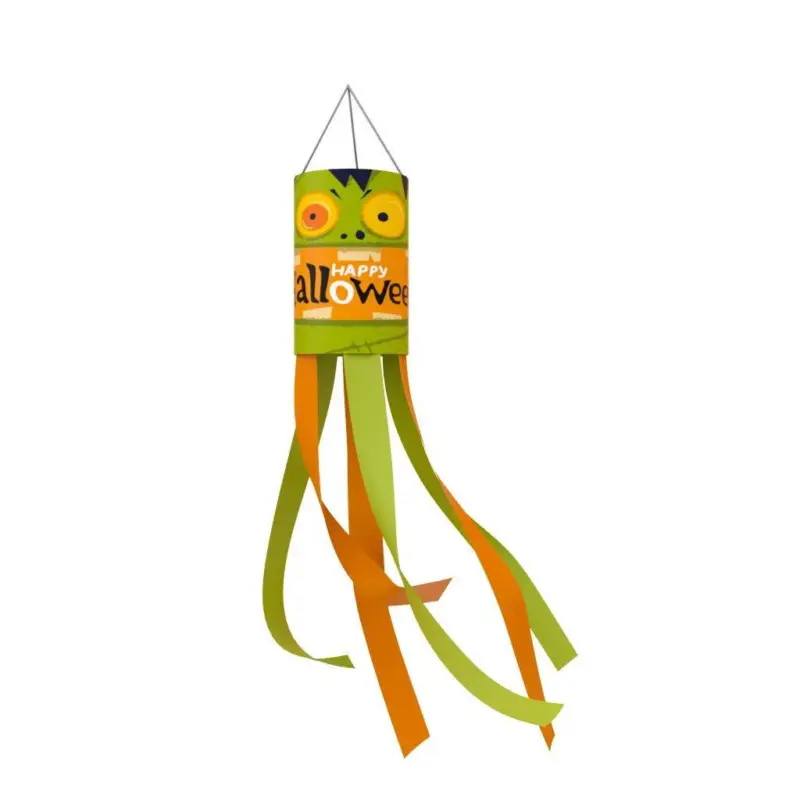 Halloween Ghost Wind chimney flag tag1