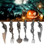 Halloween Gift Skeletal Cutlery Sets tag1