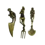 Halloween Gift Skeletal Cutlery Sets tag1