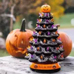 Halloween Glowing Tree Ornaments Gifts tag1